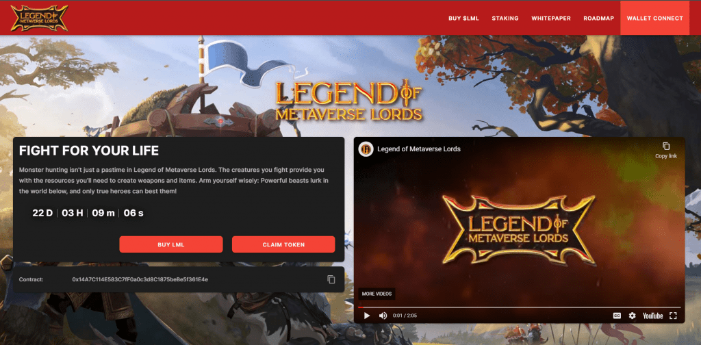 Legend of Metaverse Lords Scam Project