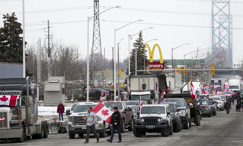 Canada Blocks Truck Rally Funding