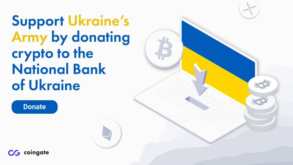 CoinGate allows more than 70 cryptocurrencies for direct donations to Ukraines National Bank 1