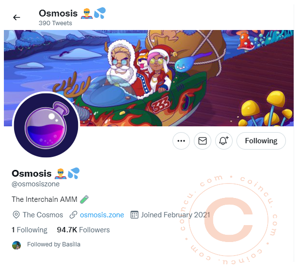Twitter of Osmosis