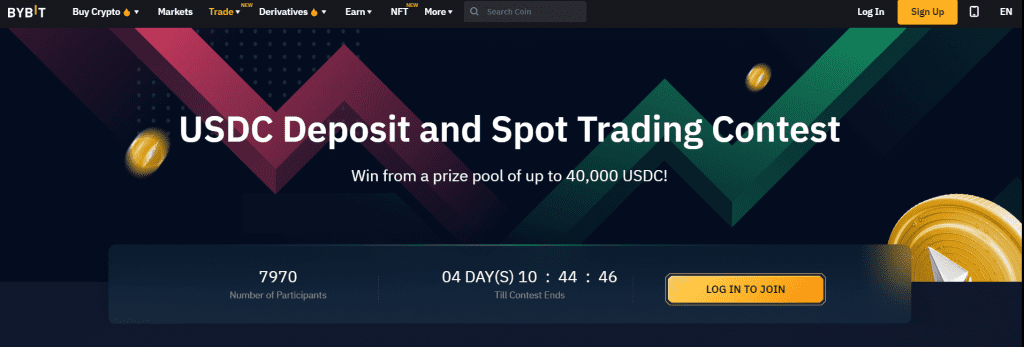 Bybit USDC Deposit and Spot Trading Contest