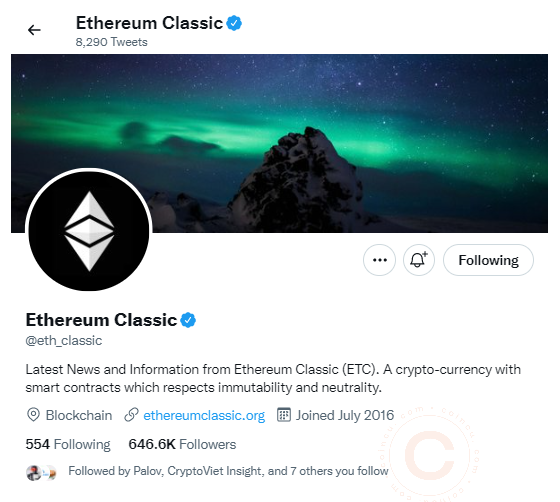 twitter Ethereum Classic