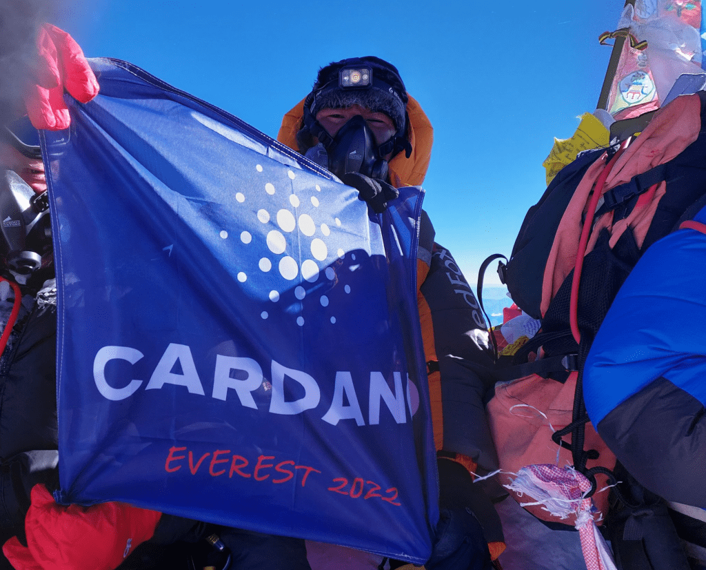 Cardano flag now on mount Everest as ADA price rises by 4%