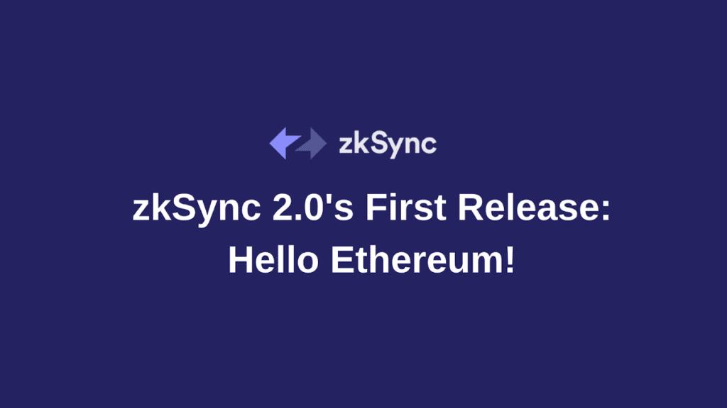 zkSync V2 Goes Live On Ethereum Mainnet