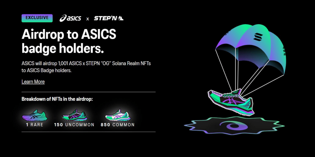 ASICS 与 Solana 和 STEPN 合作销售特别版运动鞋
