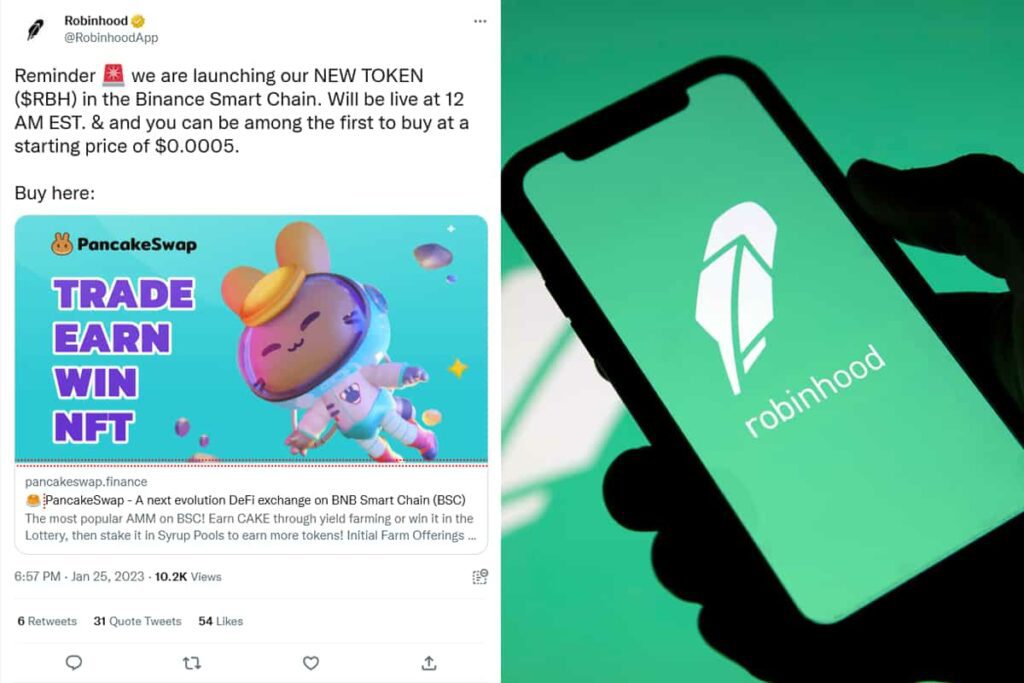 Hacker Used Robinhoods Twitter Account To Advertise Ubious RBH Token Offering