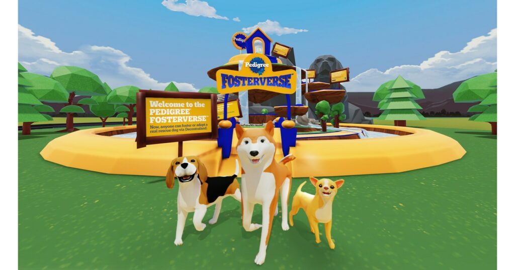 Pedigree Introduces Dog Adoption To The Metaverse Sending Decentraland To The Dogs