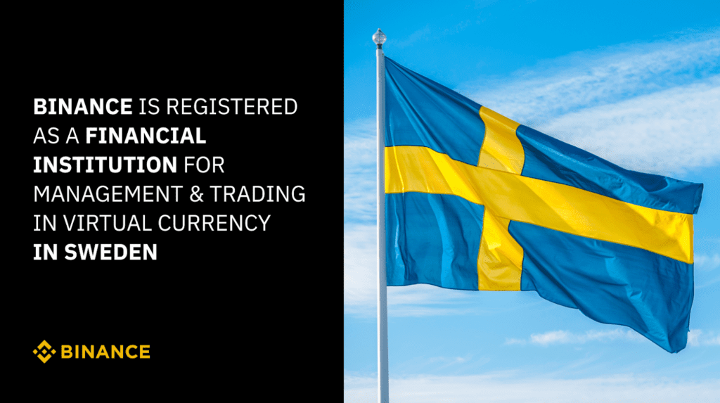 Sweden Now Becomes The 7th EU Country To License Binance To Operate