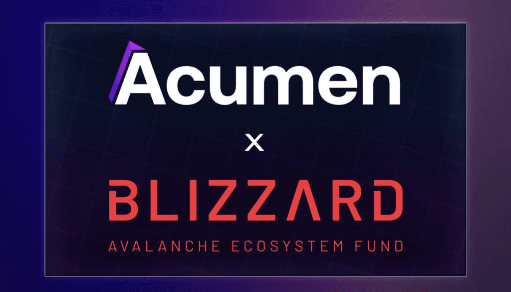 Acumen Network Receives Strategic Investment From Avalanche Blizzard Eco-Fund