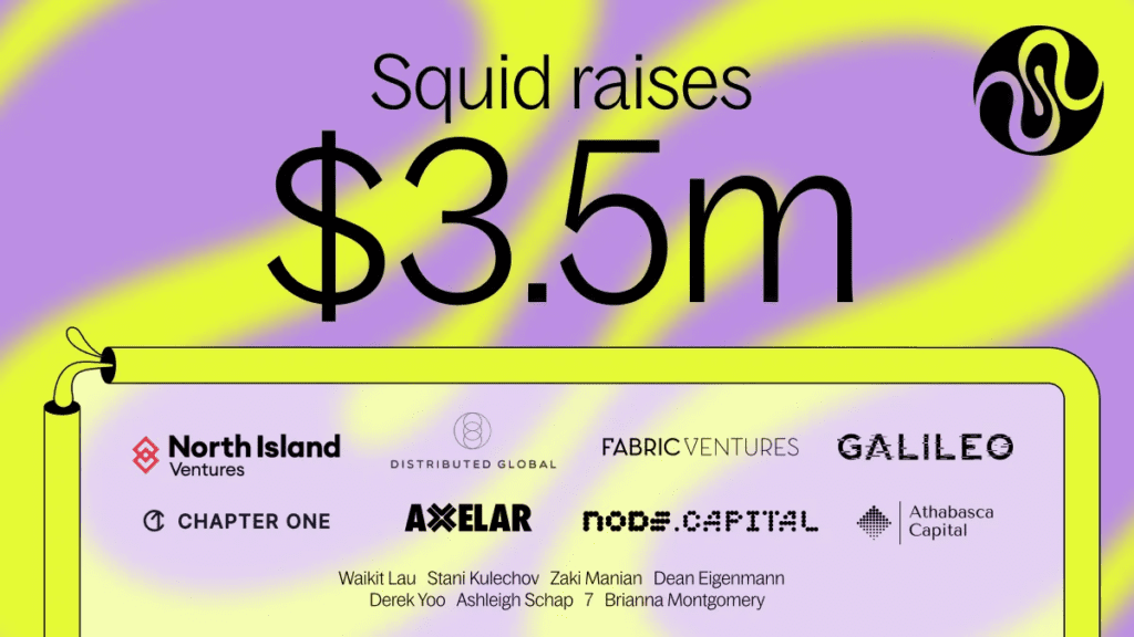 Squid Completes $3.5 Million Financing Led By North Island Ventures