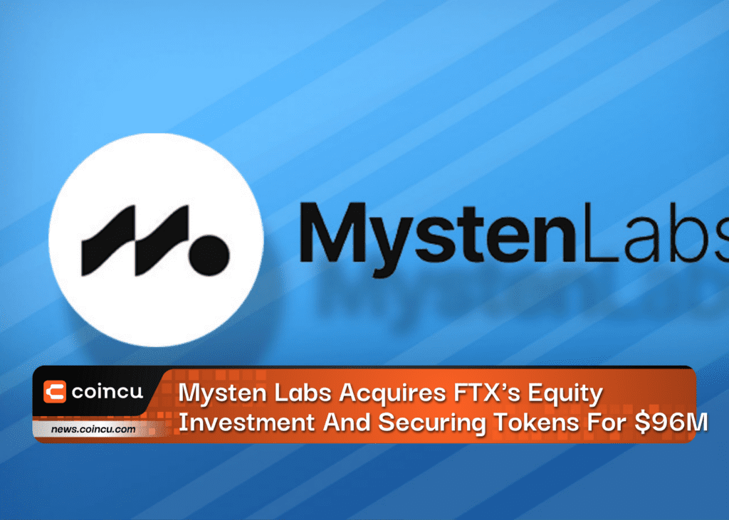 Mysten Labs Acquires FTX's Equity Investment And Securing Tokens For $96M