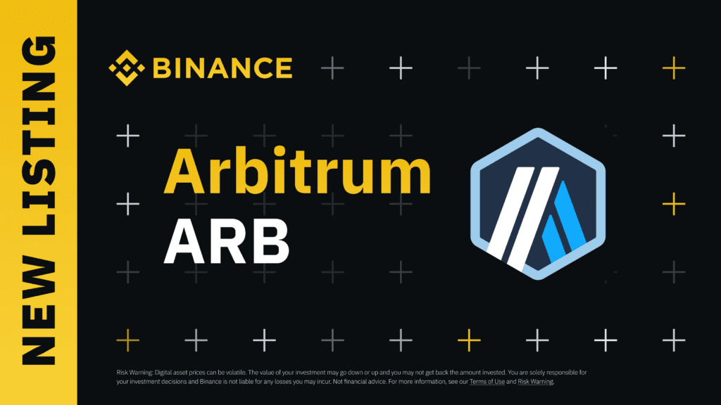 Binance To List Arbitrum (ARB) On March 23, New Trading Pairs: ARB/BTC, ARB/USDT