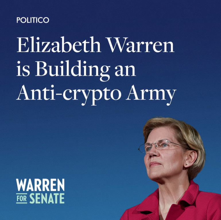 Elizabeth Warren To Launch Anti-Crypto Army: Threat Or Opportunity For Crypto Industry?