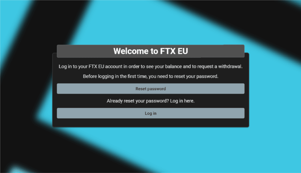 FTX Europe Launches New Fiat Withdrawal Only Website For Local Customers
