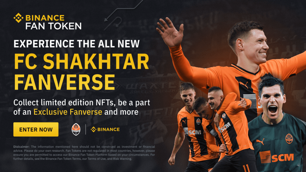 Binance Teams Up With FC Shakhtar To Launch Revolutionary Fanverse