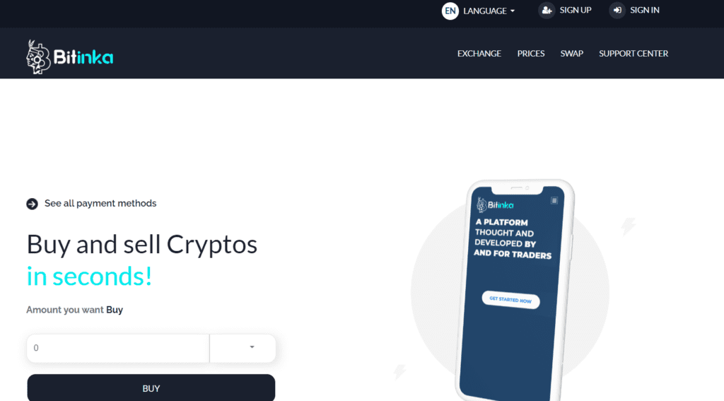 Bitinka Reviews: Buy And Sell Cryptos In Seconds!