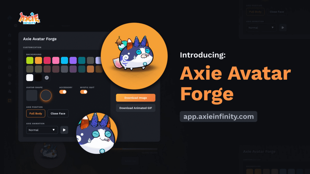Axie Infinity Now Allow Users To Forge Unique And Customizable PFP Avatar