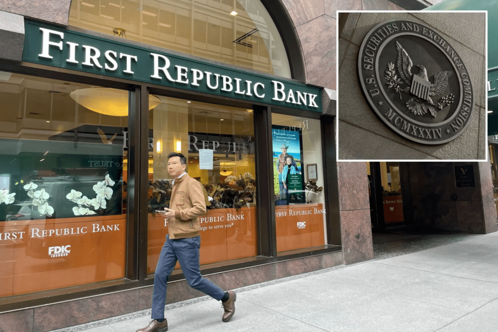 SEC Investigated First Republic Bank Insider Trading Before Selling To JPMorgan