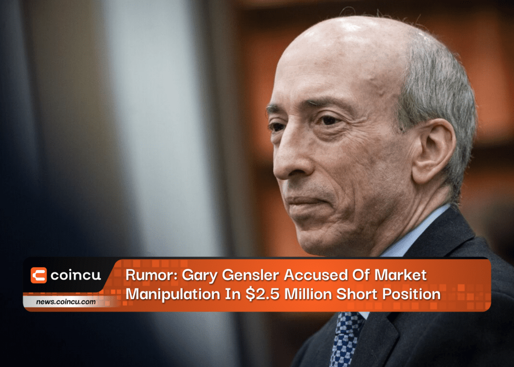 Rumor: Gary Gensler Accused Of Market Manipulation In $2.5 Million Short Position