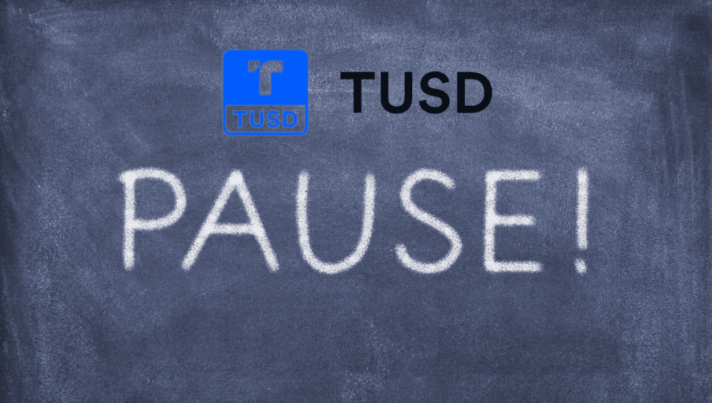 TUSD Serious Plunge After Mining Stop Notice